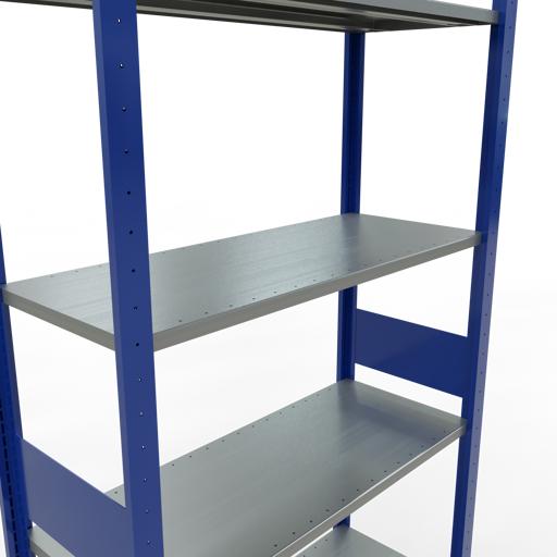 Immagine prodotto Schulte Lagertechnik Sistema di scaffalature di base senza viti MULTIplus150 con ripiani di lunghezza