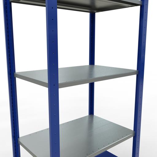Immagine prodotto Schulte Lagertechnik Sistema di scaffalature di base senza viti MULTIplus150 con ripiani di lunghezza