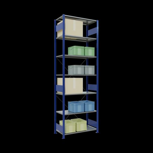 Immagine prodotto Schulte Lagertechnik MULTIplus150 sistema di scaffalatura di base senza bulloni con traversa