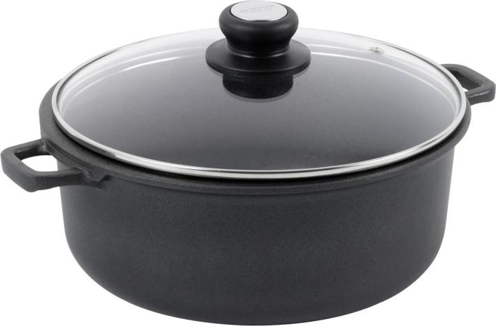 Actual product image de Buyer Choc Extreme frying pot non-stick with glass lid, induction (20 cm, Casserole + Stewpot, Aluminium)