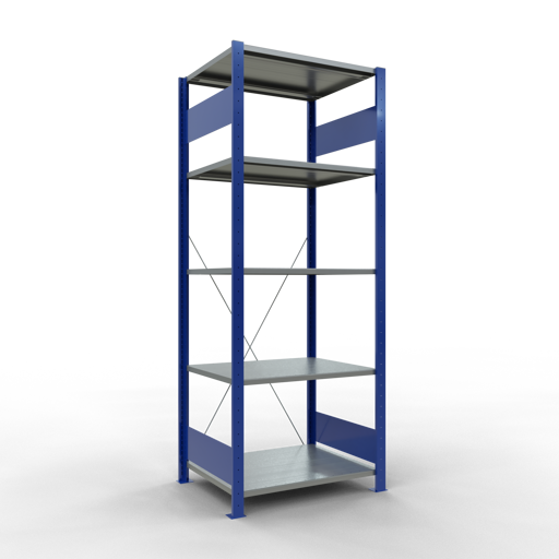 Stecksystem Grundregal MULTIplus150 mit Kreuzstrebe