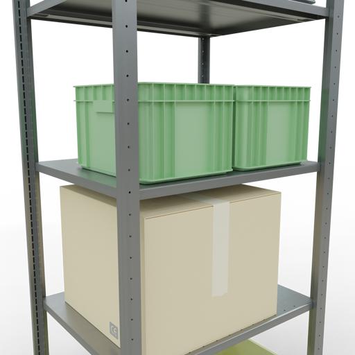 Immagine prodotto Schulte Lagertechnik Sistema di scaffalature di base senza viti MULTIplus150 con ripiani di lunghezza