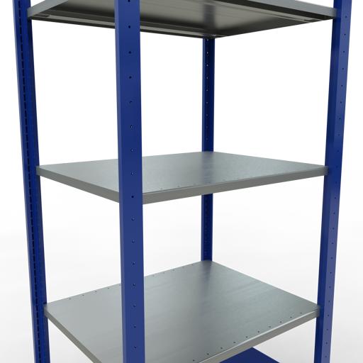 Immagine prodotto Schulte Lagertechnik Sistema di scaffalature di base senza viti MULTIplus150 con ripiani di lunghezza