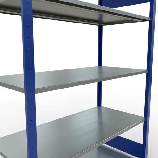 Immagine prodotto Schulte Lagertechnik Sistema di scaffalature di base senza viti MULTIplus150 con ripiani di lunghezza