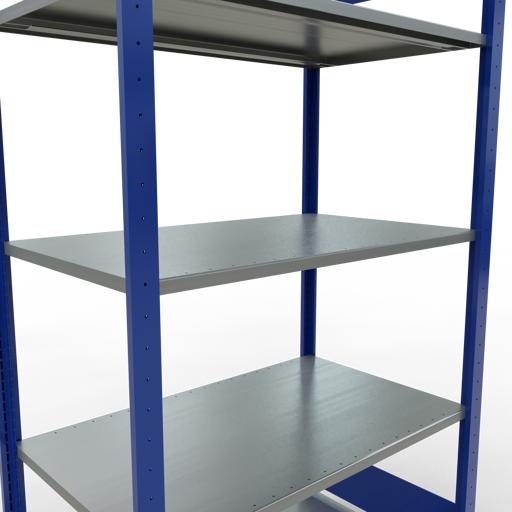 Immagine prodotto Schulte Lagertechnik Sistema di scaffalature di base senza viti MULTIplus150 con ripiani di lunghezza