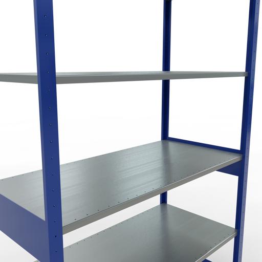Immagine prodotto Schulte Lagertechnik Sistema di scaffalature di base senza viti MULTIplus150 con ripiani di lunghezza