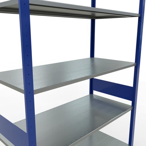 Immagine prodotto Schulte Lagertechnik Sistema di scaffalature di base senza viti MULTIplus150 con ripiani di lunghezza