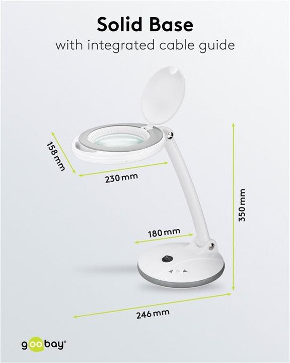Actual product image Goobay LED-Stand-Lupenleuchte (450 lm)