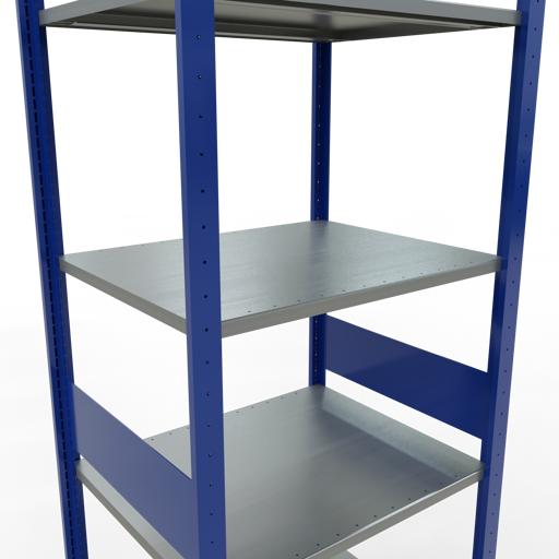Immagine prodotto Schulte Lagertechnik Sistema di scaffalature di base senza viti MULTIplus150 con ripiani di lunghezza