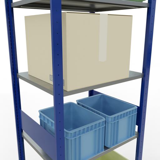 Immagine prodotto Schulte Lagertechnik Sistema di scaffalature di base senza viti MULTIplus150 con ripiani di lunghezza