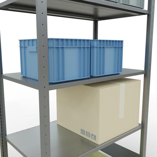 Actual product image Schulte Lagertechnik MULTIplus150 basic racking system with length ledgers