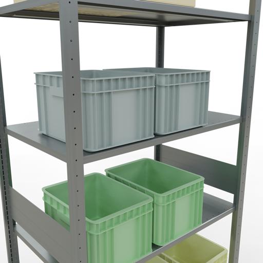 Actual product image Schulte Lagertechnik MULTIplus150 basic racking system with length ledgers