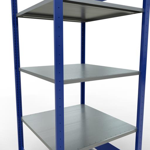 Immagine prodotto Schulte Lagertechnik Sistema di scaffalature di base senza viti MULTIplus150 con ripiani di lunghezza