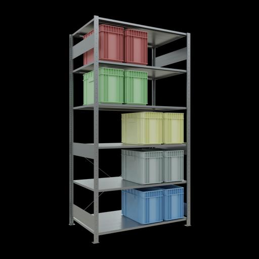 Immagine prodotto Schulte Lagertechnik MULTIplus150 sistema di scaffalatura di base senza bulloni con traversa
