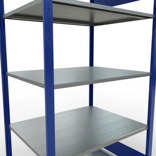 Immagine prodotto Schulte Lagertechnik Sistema di scaffalature di base senza viti MULTIplus150 con ripiani di lunghezza