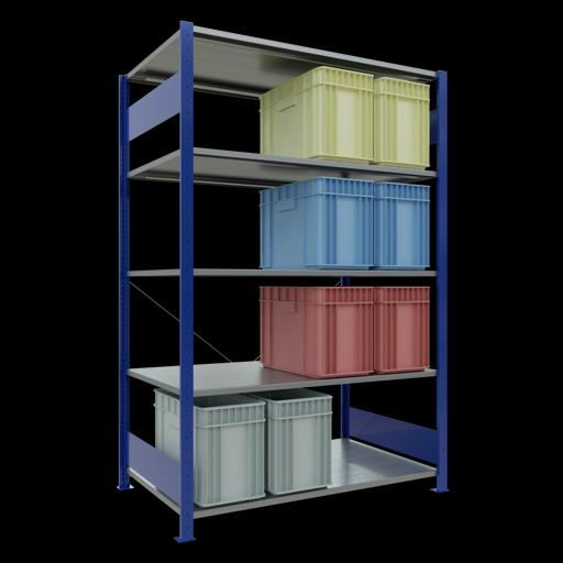 Immagine prodotto Schulte Lagertechnik MULTIplus150 sistema di scaffalatura di base senza bulloni con traversa