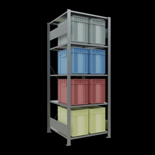 Actual product image Schulte Lagertechnik MULTIplus150 basic racking system with cross braces