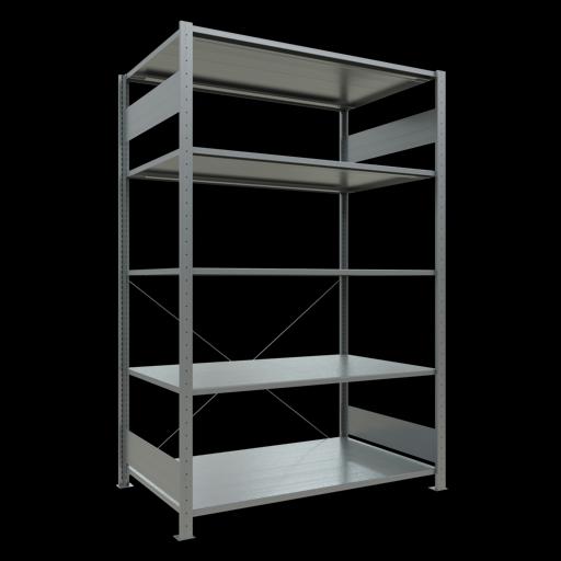 Actual product image Schulte Lagertechnik MULTIplus150 boltless basic shelving system with cross brace