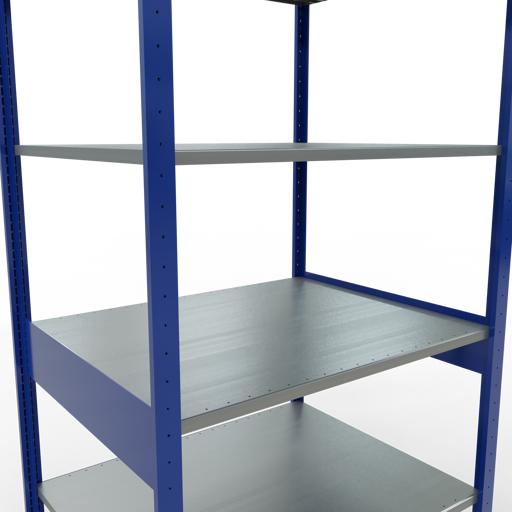 Immagine prodotto Schulte Lagertechnik Sistema di scaffalature di base senza viti MULTIplus150 con ripiani di lunghezza