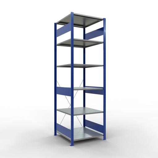 Actual product image Schulte Lagertechnik MULTIplus150 boltless basic shelving system with cross brace
