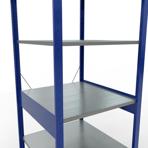 Actual product image Schulte Lagertechnik MULTIplus150 boltless basic shelving system with cross brace