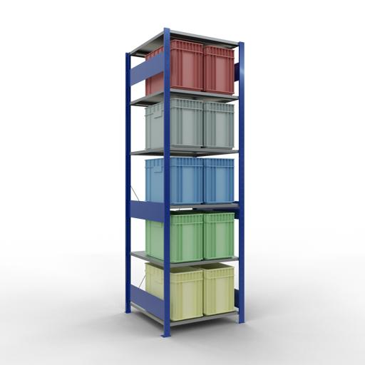 Actual product image Schulte Lagertechnik MULTIplus150 boltless basic shelving system with cross brace