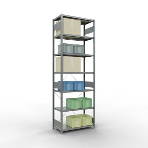 Actual product image Schulte Lagertechnik MULTIplus250 basic racking system with cross braces