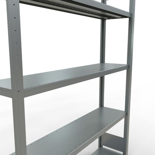 Actual product image Schulte Lagertechnik MULTIplus250 basic racking system with length ledgers
