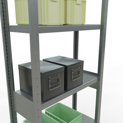 Actual product image Schulte Lagertechnik MULTIplus250 basic racking system with length ledgers