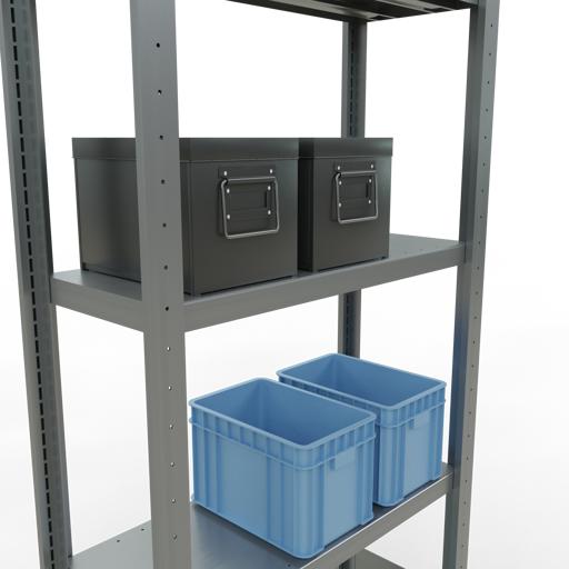 Actual product image Schulte Lagertechnik MULTIplus250 basic racking system with length ledgers