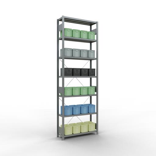 Actual product image Schulte Lagertechnik MULTIplus250 basic racking system with cross braces