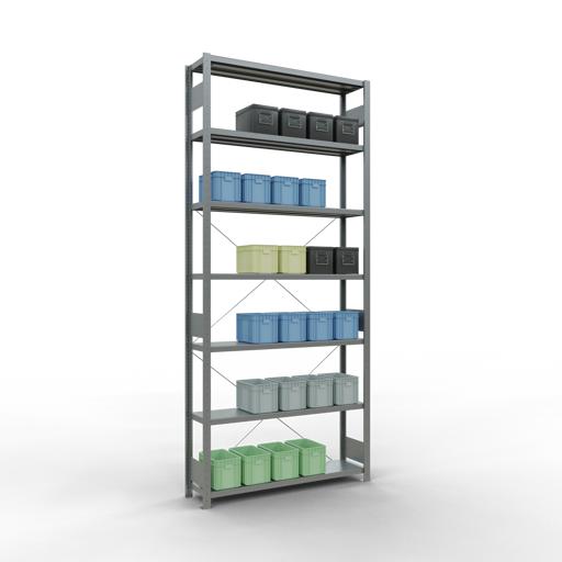 Actual product image Schulte Lagertechnik MULTIplus250 basic racking system with cross braces