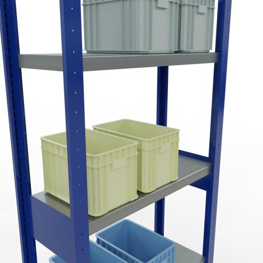Actual product image Schulte Lagertechnik MULTIplus250 basic racking system with length ledgers