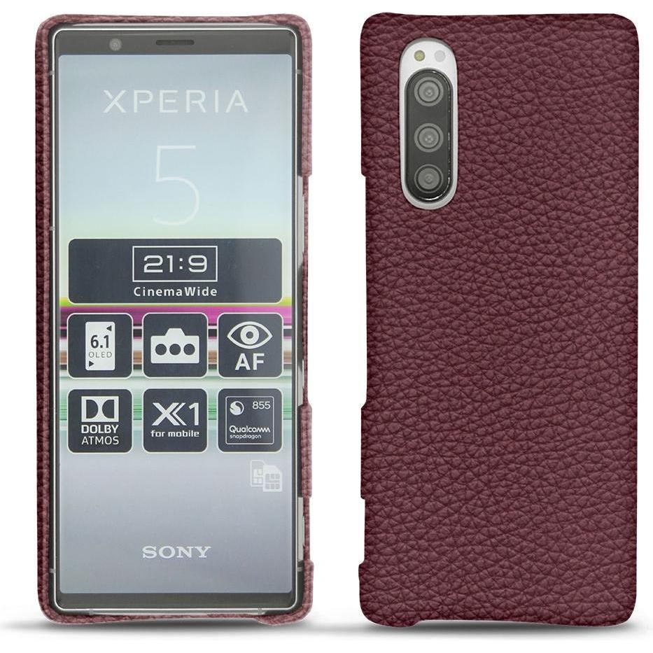 Thumbnail - Noreve Lederschutzhülle (Sony Xperia 5), Smartphone Hülle, Violett