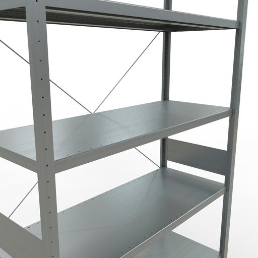 Actual product image Schulte Lagertechnik MULTIplus250 boltless basic shelving system with cross brace