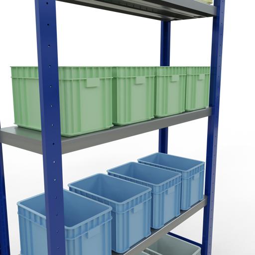 Actual product image Schulte Lagertechnik MULTIplus250 basic racking system with length ledgers