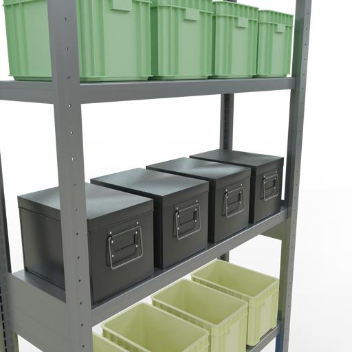 Actual product image Schulte Lagertechnik MULTIplus250 basic racking system with length ledgers