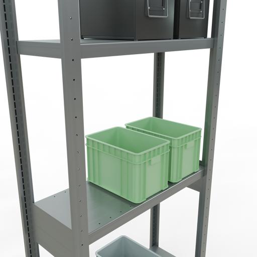 Actual product image Schulte Lagertechnik MULTIplus250 basic racking system with length ledgers