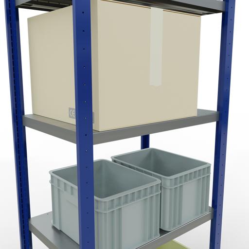 Actual product image Schulte Lagertechnik MULTIplus250 basic racking system with length ledgers