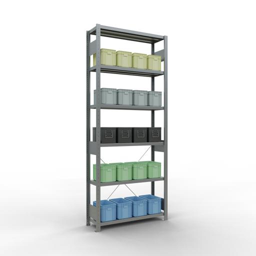 Actual product image Schulte Lagertechnik MULTIplus250 basic racking system with cross braces