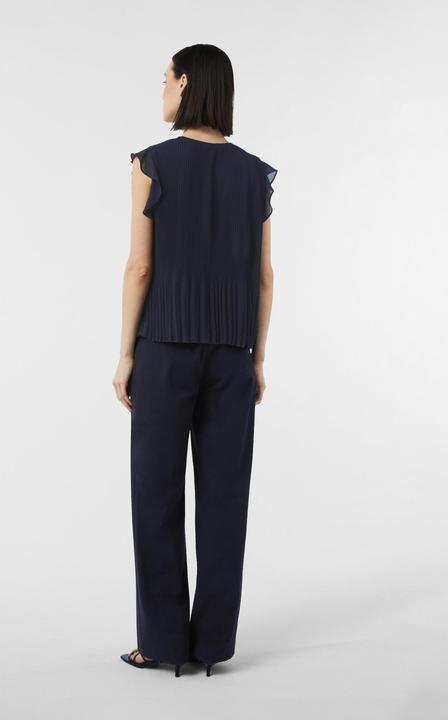 Image du produit Comma Bluse Plissierte Bluse mit Bindedetail und Volants (34)