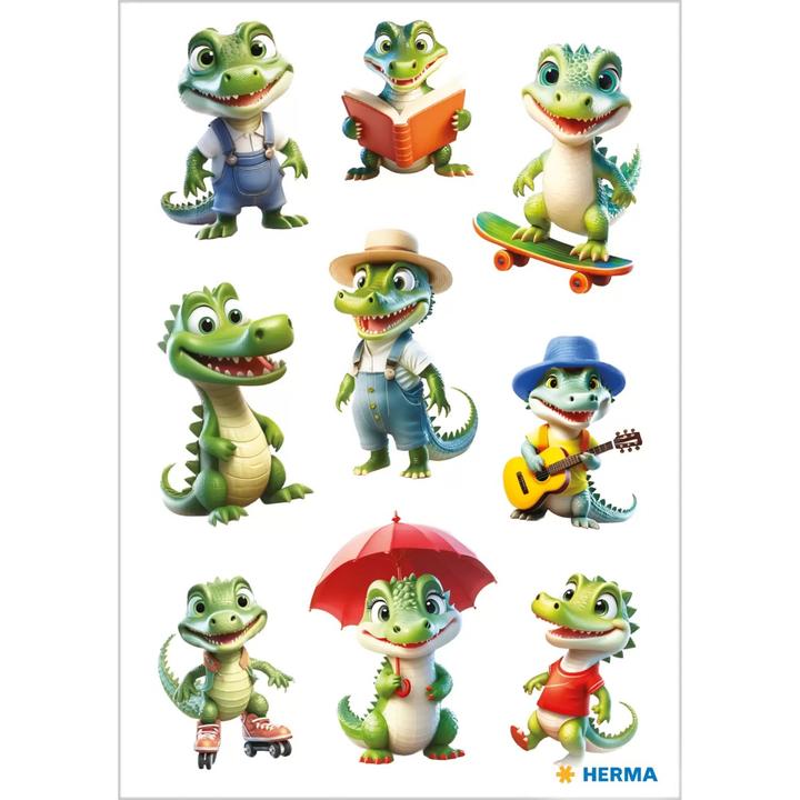 Actual product image HERMA Sticker crocodile (27 Sticker)