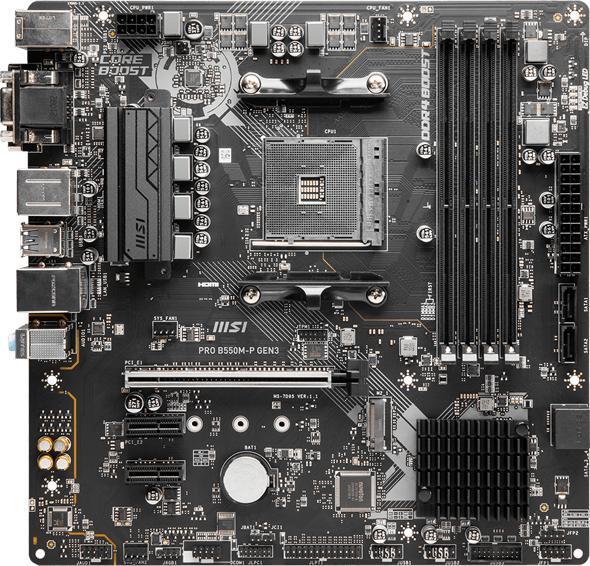Produktbild MSI PRO B550M-P GEN3 (AM4, AMD B550, mATX)