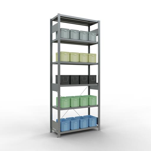 Actual product image Schulte Lagertechnik MULTIplus250 basic racking system with cross braces