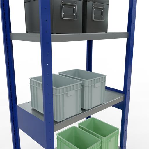 Actual product image Schulte Lagertechnik MULTIplus250 basic racking system with length ledgers