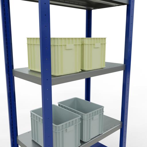 Actual product image Schulte Lagertechnik MULTIplus250 basic racking system with length ledgers