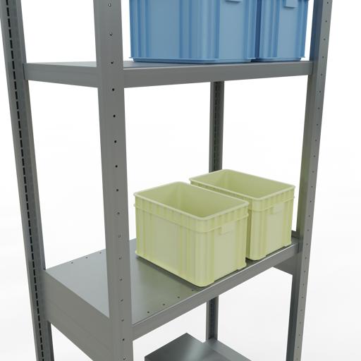 Actual product image Schulte Lagertechnik MULTIplus250 basic racking system with length ledgers