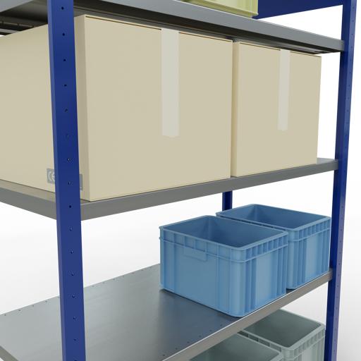Actual product image Schulte Lagertechnik MULTIplus250 basic racking system with length ledgers