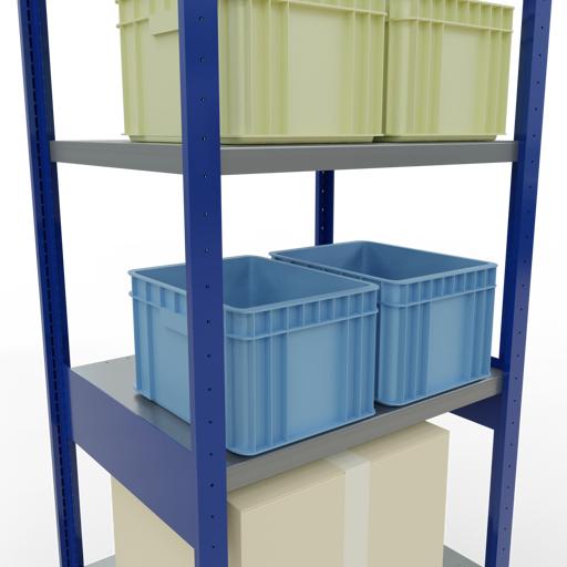 Actual product image Schulte Lagertechnik MULTIplus250 basic racking system with length ledgers