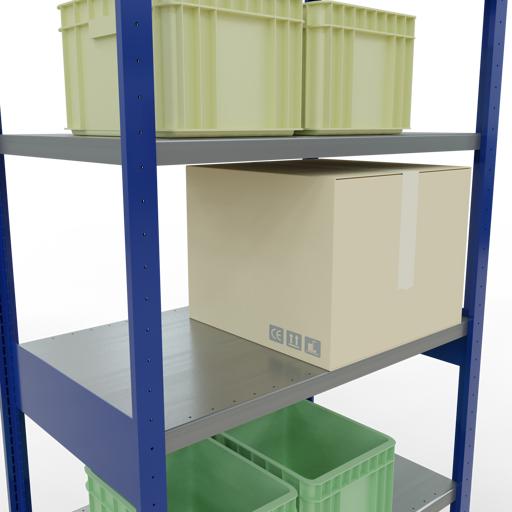 Actual product image Schulte Lagertechnik MULTIplus250 basic racking system with length ledgers
